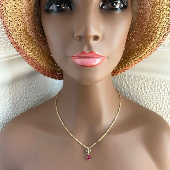 14k Rope Chain with 10k Gold Pendant - Picture 11 of 11